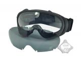 FMA OK ski goggles  black and white lenses BK TB958-BK free shipping